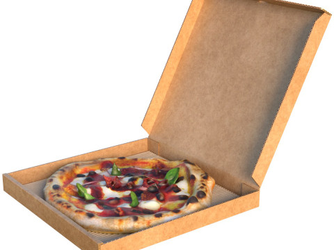 피자 상자 2 3D 모델