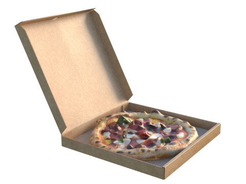 Caixa de pizza 2 Modelo 3D