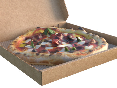 Caixa de pizza 2 Modelo 3D
