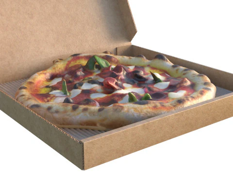 Pizza box 2 3D Model