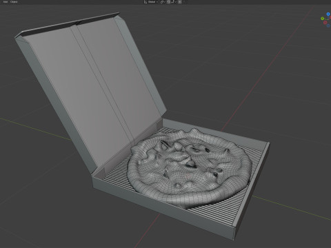 Caixa de pizza 2 Modelo 3D