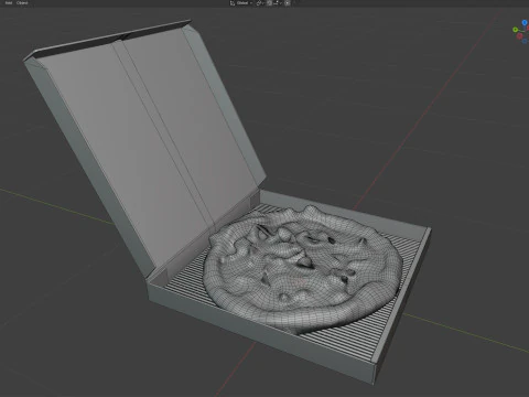 Pizza box 2 3D Model