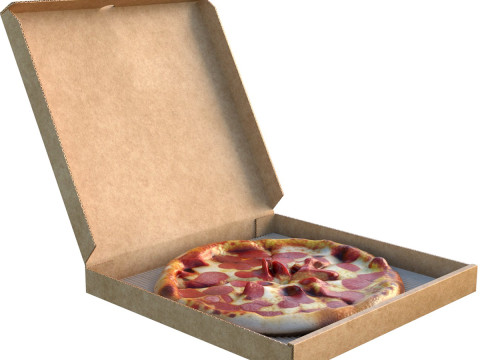 Коробка для піци 2 3D Модель