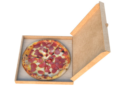 Boîte à pizza 2 Modèle 3D