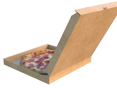 Boîte à pizza 2 Modèle 3D