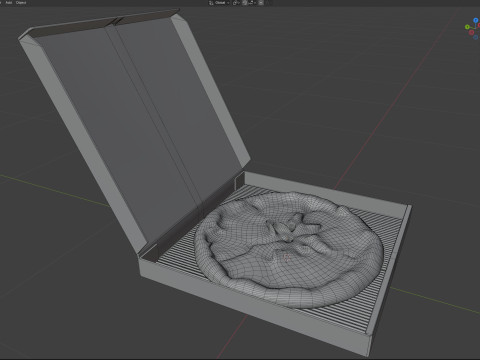 Boîte à pizza 2 Modèle 3D