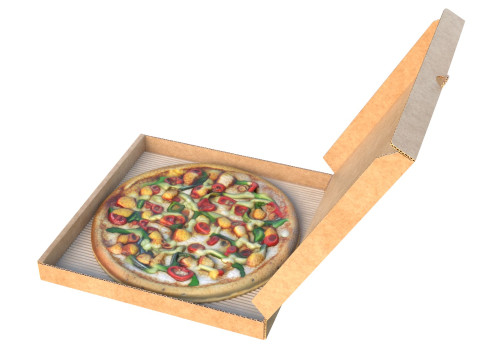 Boîte à pizza 4 Modèle 3D