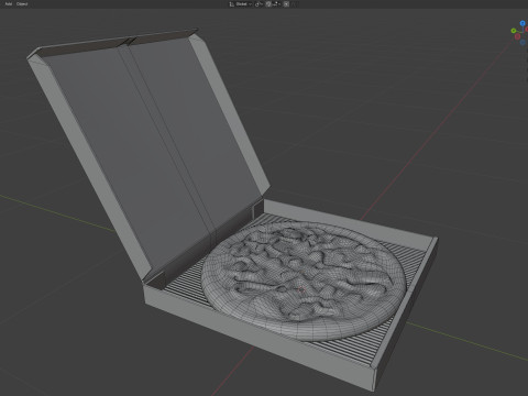 Boîte à pizza 4 Modèle 3D