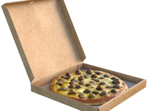 Коробка для піци 6 3D Модель