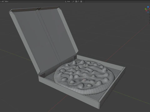 Pizza box 6 3D Model