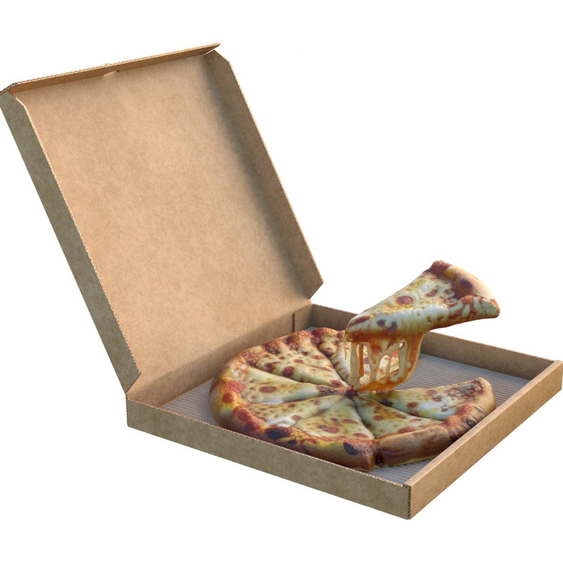 Caja de pizza 8 Modelo 3D .c4d .max .obj .3ds .fbx .stl .blend 