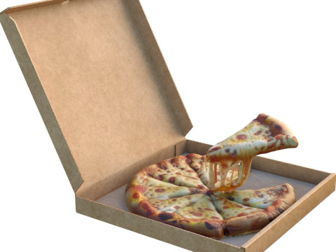 Scatola per pizza 8 Modello 3D