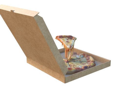 Caja de pizza 8 Modelo 3D