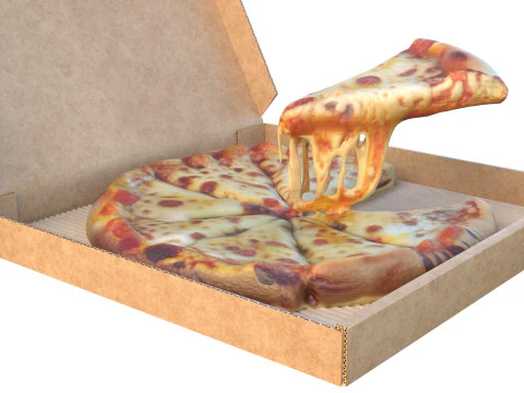 Pizza box 8 3D Model