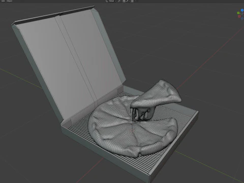 Pizza box 8 3D Model