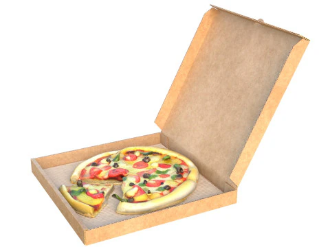 Pizza box 9 3D Model