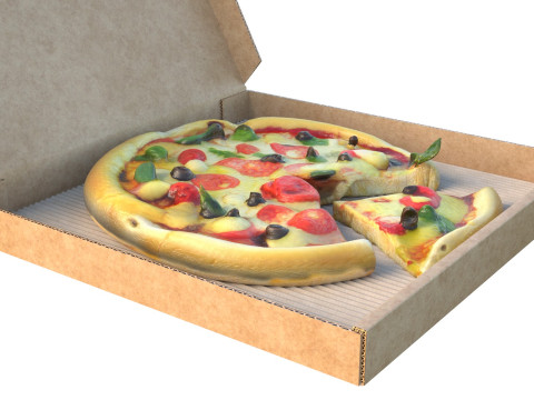 Boîte à pizza 9 Modèle 3D