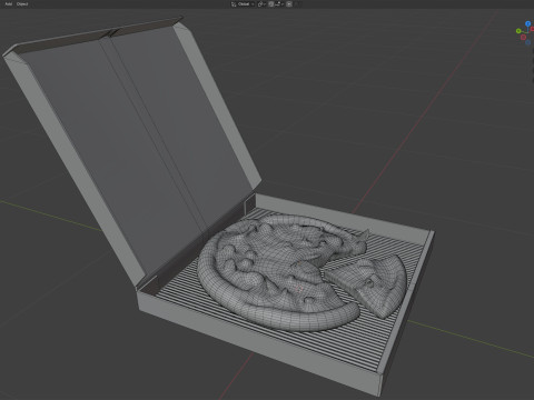 Boîte à pizza 9 Modèle 3D