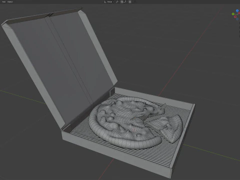 Pizza box 9 3D Model