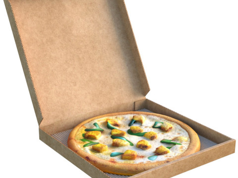 Scatola per pizza 10 Modello 3D