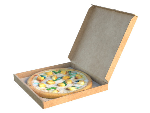 ピザボックス10 3Dモデル