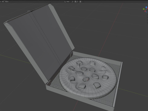 ピザボックス10 3Dモデル
