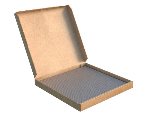 Pizzakarton leer 3D Modell