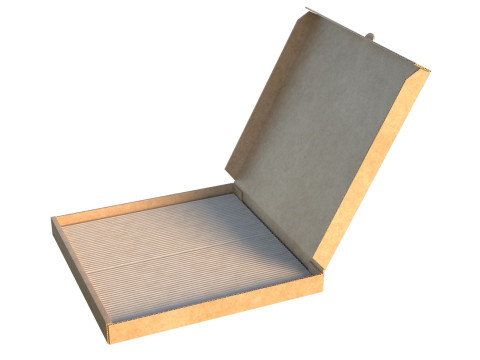 Pizzakarton leer 3D Modell