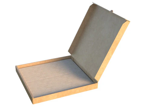 Pizza box Empty 3D Model