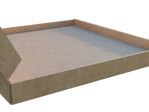 Pizza box Empty 3D Model