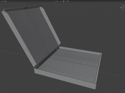 Pizza box Empty 3D Model