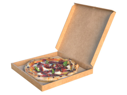 Collezione di scatole per pizza Modello 3D