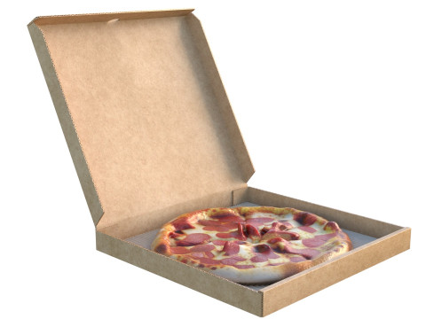 Collezione di scatole per pizza Modello 3D