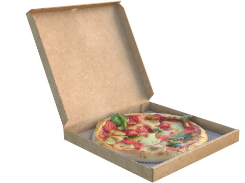 Collezione di scatole per pizza Modello 3D