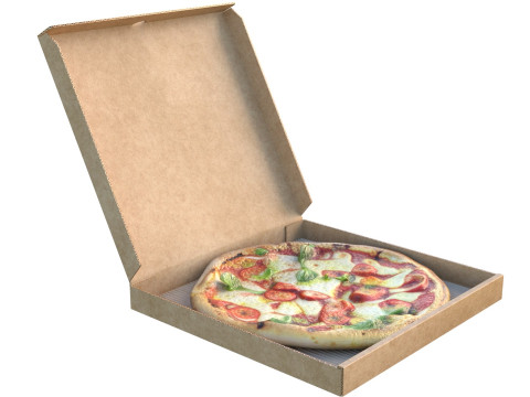 Collezione di scatole per pizza Modello 3D
