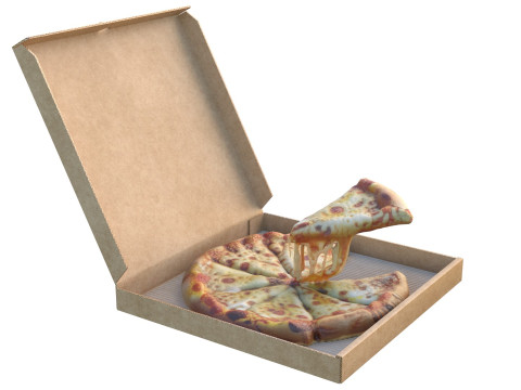 Collezione di scatole per pizza Modello 3D