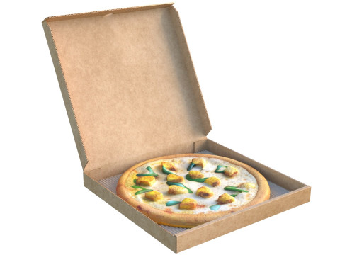 Collezione di scatole per pizza Modello 3D