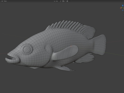 African Jewelfish 3D Model