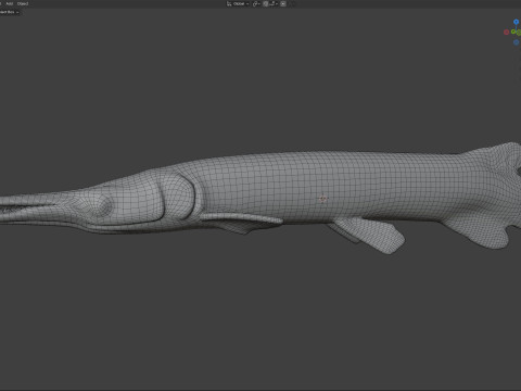 鳄鱼鳝鱼 3D 模型