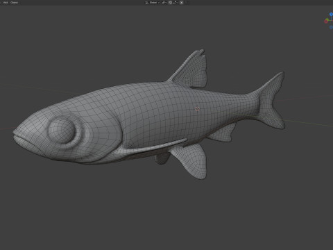 Bandfin Shiner-vis 3D Model