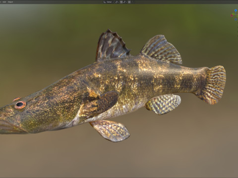 Śpiący Bigmouth Model 3D