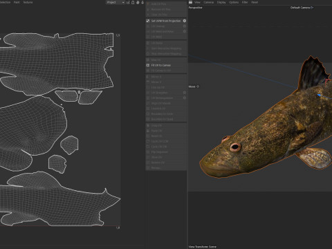 Śpiący Bigmouth Model 3D
