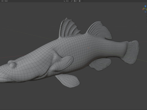 Śpiący Bigmouth Model 3D