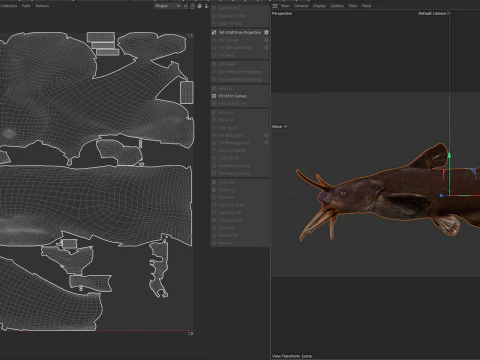 Black Madtom fish 3D Model