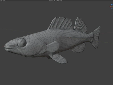 Blackbanded Darter fish 3D Model