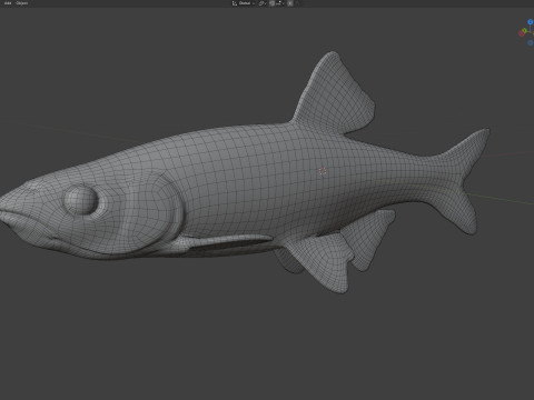 Peixe Shiner Blacktail Modelo 3D