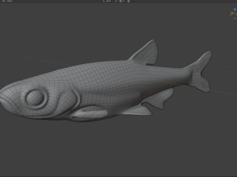 블랙팁 샤이너 피쉬 3D 모델