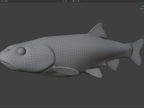 Голубоголовый голавль 3D Модель