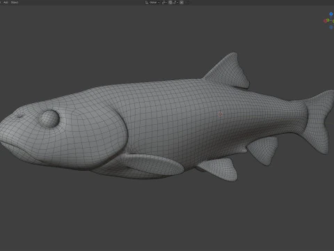 Bluehead Chub fish 3D Model