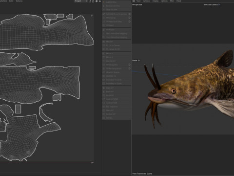 Bruine Bullhead-vis 3D Model
